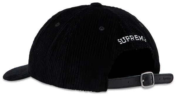 Supreme Corduroy S Logo 6-Panel 'Black'