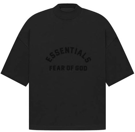 FEAR OF GOD ESSENTIALS ARCH LOGO TEE 'JET BLACK'