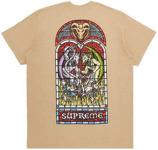 SUPREME WORSHIP TEE 'KHAKI'