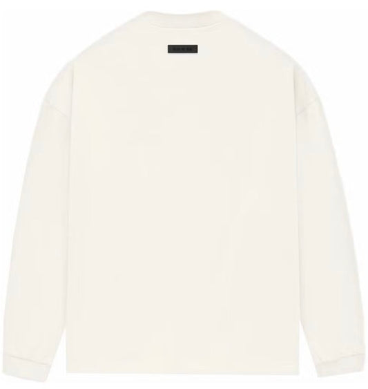 FEAR OF GOD ESSENTIALS LONG SLEEVE TEE 'CLOUD DANCER'