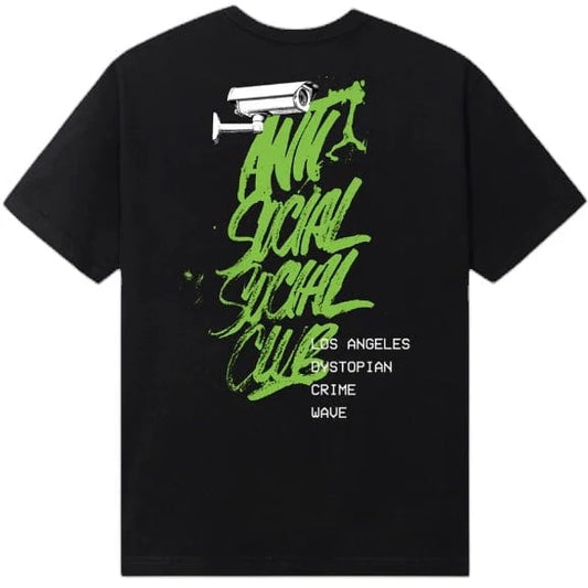 ANTI SOCIAL SOCIAL CLUB TEE DYSTOPIAN CRIME WAVE 'BLACK'
