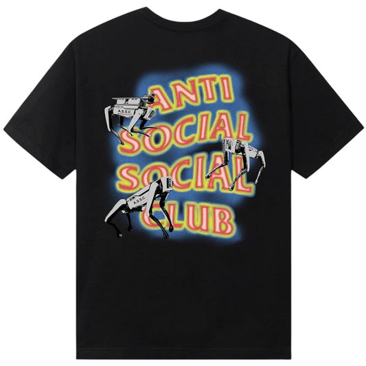 ANTI SOCIAL SOCIAL CLUB TEE BLACK 'CYBER DOG'