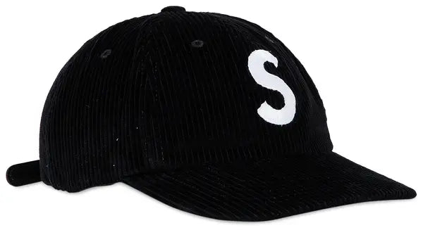 Supreme Corduroy S Logo 6-Panel 'Black'