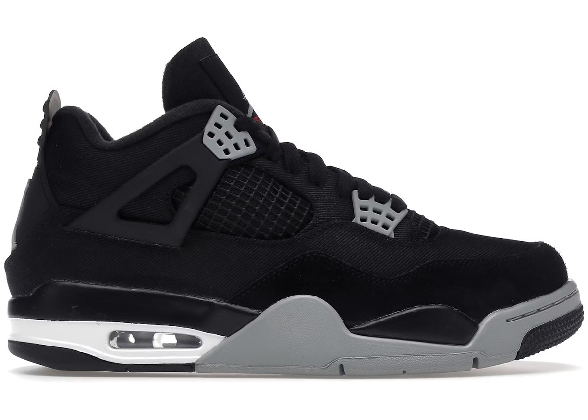 JORDAN 4 BLACK CANVAS 14M