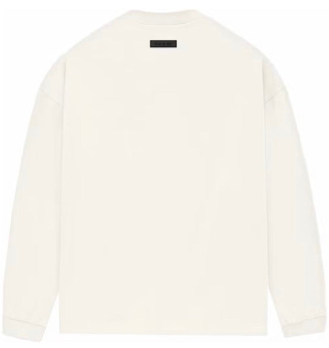 FEAR OF GOD ESSENTIALS LONG SLEEVE TEE 'CLOUD DANCER'