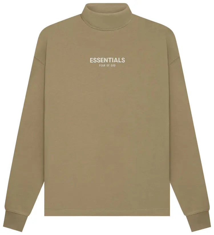 FEAR OF GOD ESSENTIALS RELAXED MOCKNECK CREW 'OAK' XL