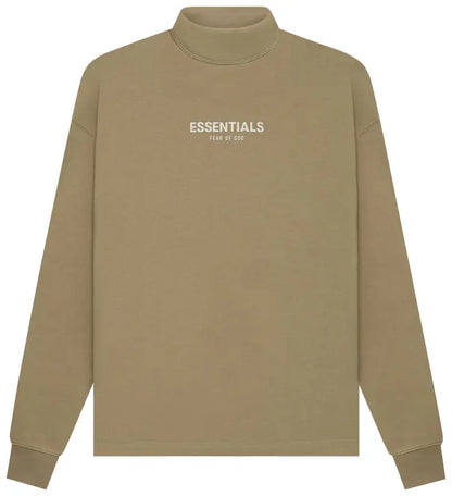 FEAR OF GOD ESSENTIALS RELAXED MOCKNECK CREW 'OAK' XL