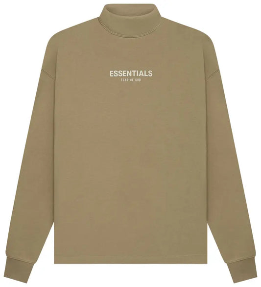 FEAR OF GOD ESSENTIALS RELAXED MOCKNECK CREW 'OAK' XL