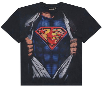 HELLSTAR SUPERMAN T-SHIRT 'BLACK' M