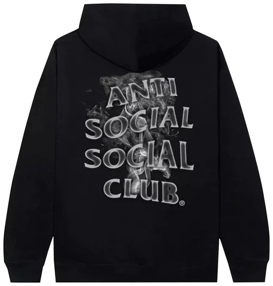 ANTI SOCIAL SOCIAL CLUB BLACK 'BURNOUT' HOODIE