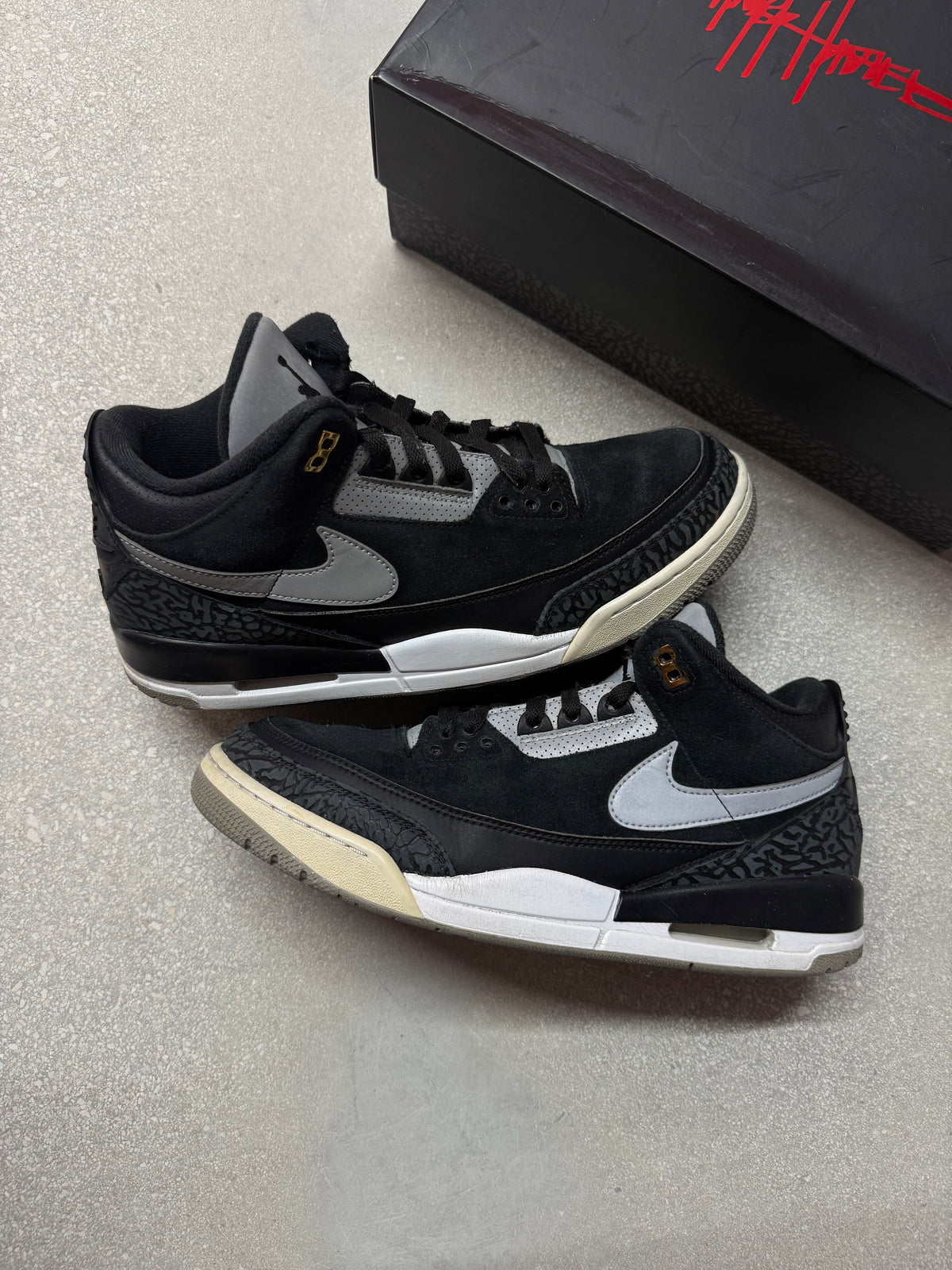 JORDAN 3 BLACK CEMENT TINKER