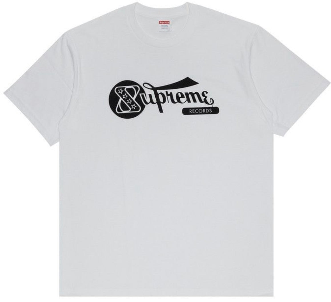 SUPREME RECORDS TEE 'WHITE' M