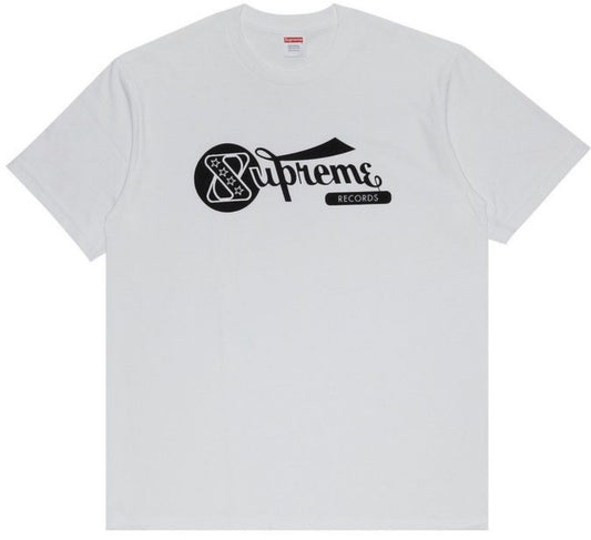 SUPREME RECORDS TEE 'WHITE' M