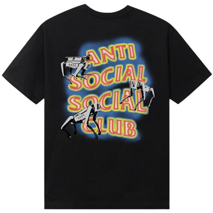 ANTI SOCIAL SOCIAL CLUB TEE BLACK 'CYBER DOG'