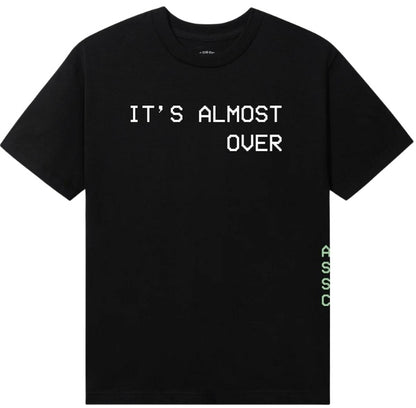 ANTI SOCIAL SOCIAL CLUB TEE BLACK 'ALMOST OVER' L