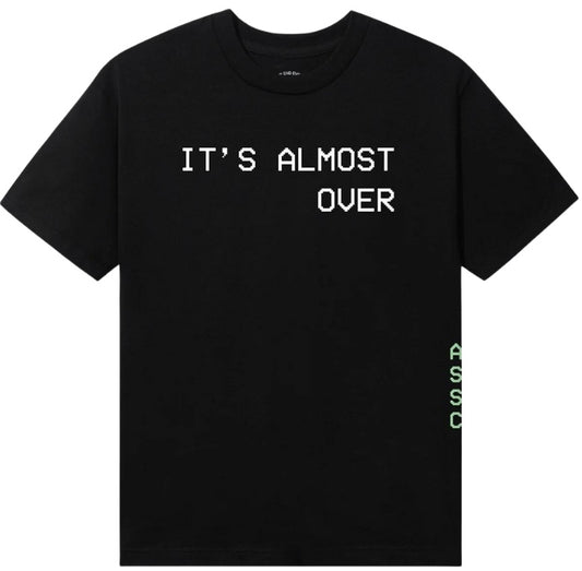 ANTI SOCIAL SOCIAL CLUB TEE BLACK 'ALMOST OVER' L