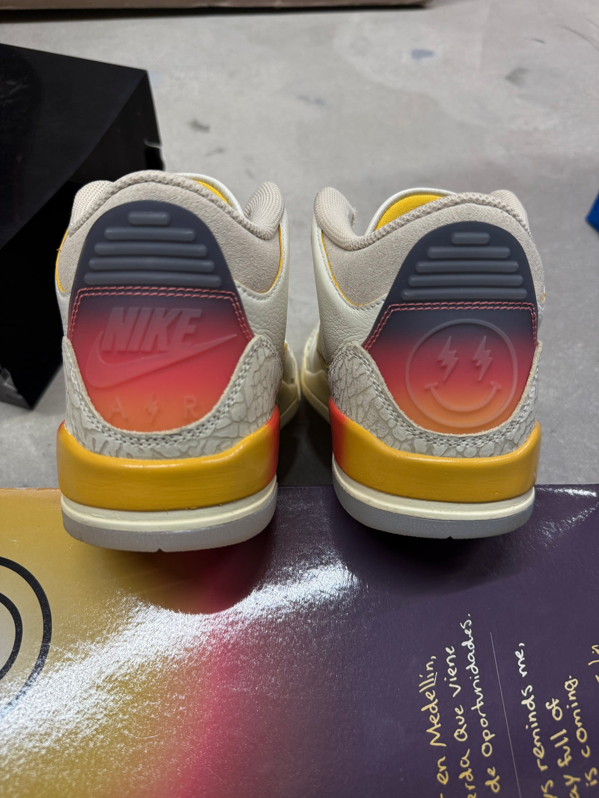 JORDAN 3 J BALVIN SUNSET