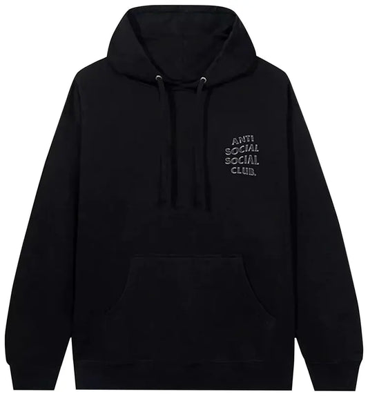 ANTI SOCIAL SOCIAL CLUB BLACK 'BURNOUT' HOODIE L